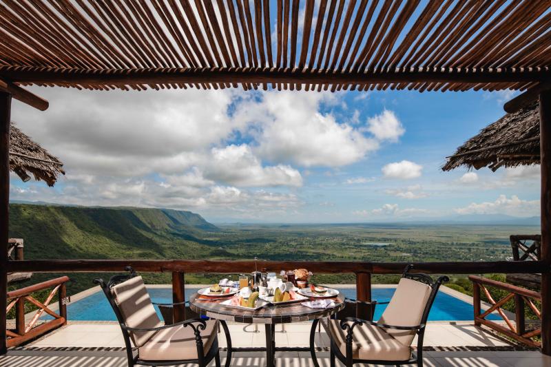 Tansania, Lake Manyara, Lake Manyara Kilimamoja Lodge, Pool