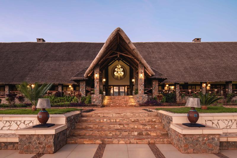 Tansania, Lake Manyara, Lake Manyara Kilimamoja Lodge, Eingang