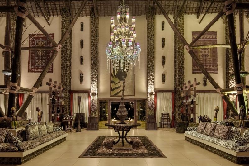 Tansania, Lake Manyara, Lake Manyara Kilimamoja Lodge, Lobby